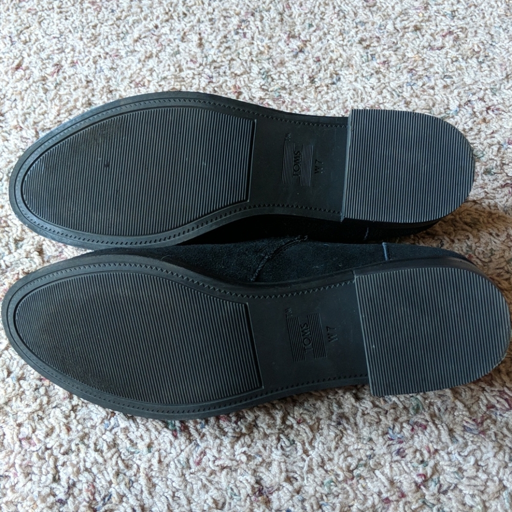 Black TOMS Ankle Booties - Picture 5 of 7